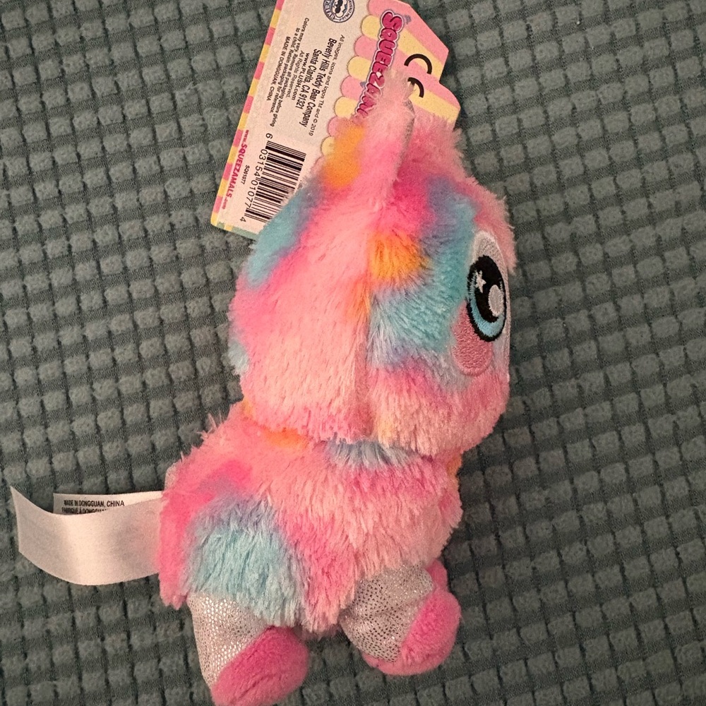 NWT Sqeezeamals Pink Horse Plush - Picture 4 of 7